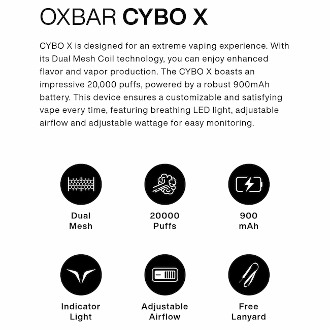  OXBAR, OXBAR POD, OXBAR 20000 PUFFS, OXBAR 20000PUFFS POD, OXBAR DISPOSABLE POD, OXBAR 20K 