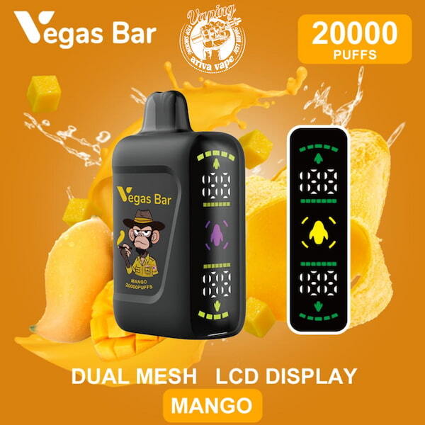  پاد 20000 پاف وگاس بار (دارای نمایشگر و قابل شارژ) –VEGAS BAR 20000 PUFFS DISPOSABLE POD 