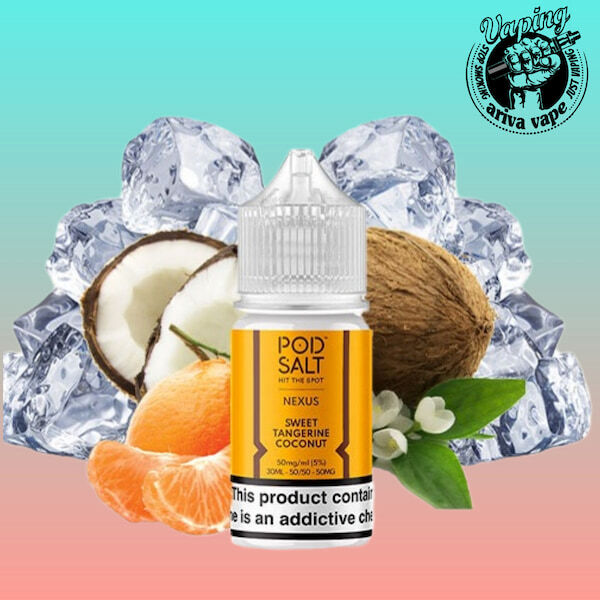 سالت پادسالت، خرید سالت پادسالت، سالت podsalt، سالت، پادسالت نارنگی شیرین نارگیل یخ،podsalt sweet tangerine coconut ice 