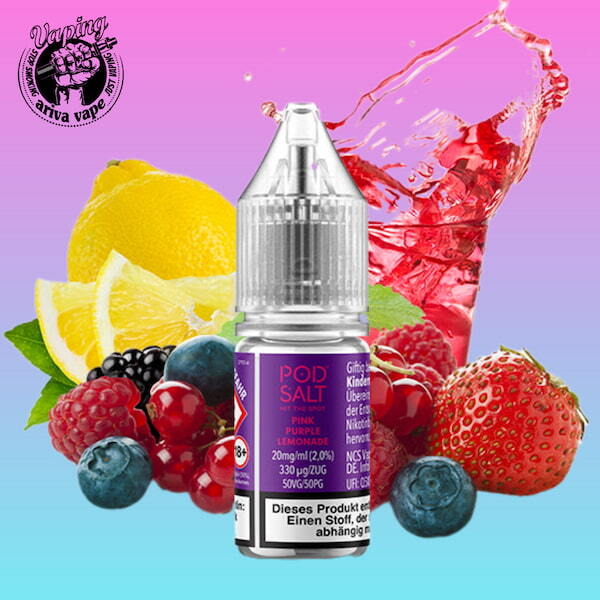  سالت لیموناد صورتی و بنفش نکسوز پادسالت _ PODSALT PINK PURPLE LEMONADE NEXUS SALT 