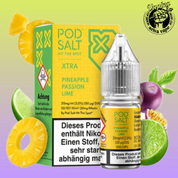  سالت پادسالت، خرید سالت پادسالت، سالت podsalt، سالت، پادسالت آناناس پشن فروت لیمو،xtra podsalt pineapple passion lime 