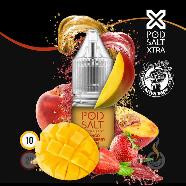  سالت انبه هلو توت فرنگی نکسوز پادسالت _ PODSALT MANGO STRAWBERRY PEACH SALT 