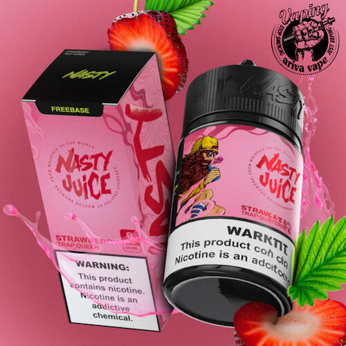  جویس توت فرنگی نستی اورجینال با بهترین قیمت،nasty , strawberry juice ، جویس نستی، جویس NASTY، جویس انبه نستی، نستی، trap 