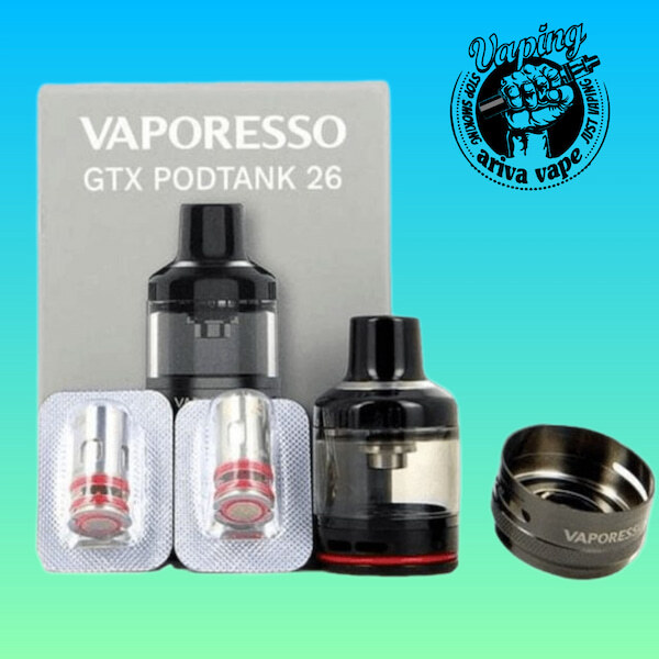  کارتریج، کارتریج vaporesso ، کارتریج vaporesso GTX POD، vaporesso GTX POD cartridges، arivavape، gtx 26 pod cartridges 